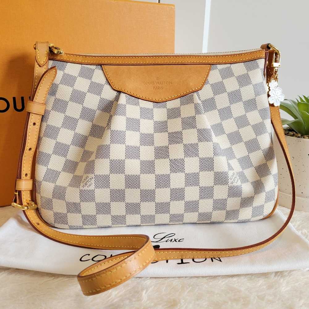 Louis Vuitton Damier Azur Crossbody with Vachetta Trim
